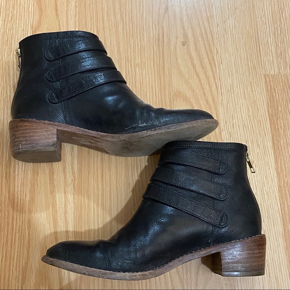 Loeffler Randall Black Fenton Buckle Black Boots Size 6 - Picture 11 of 12